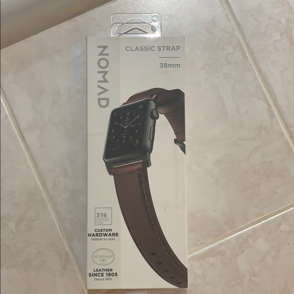 NIB leather Band for Apple 1 and 2 series watch